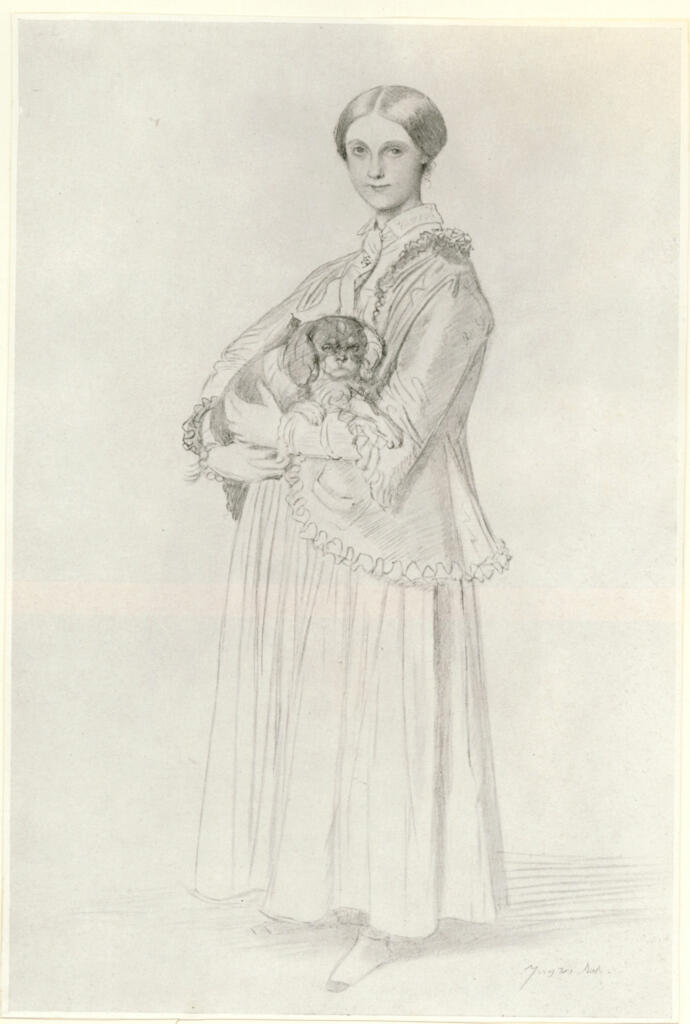 Anonimo , Ingres, Jean Auguste Dominique - sec. XIX - Portrait of Madame la comtesse de Ségur-Lamoignon , fronte