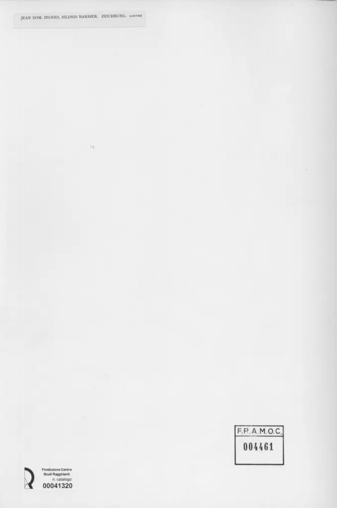 Anonimo , Ingres, Jean Auguste Dominique - sec. XIX - Bildnis Barbier , retro