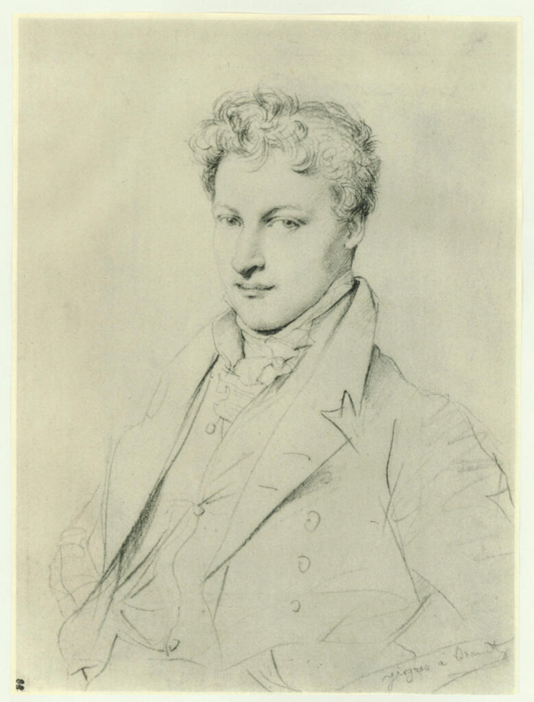 Ingres, Jean Auguste Dominique , Porträt Henri-François Brandt