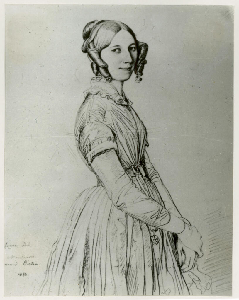 Ingres, Jean Auguste Dominique , Portrait de M.me Bertin