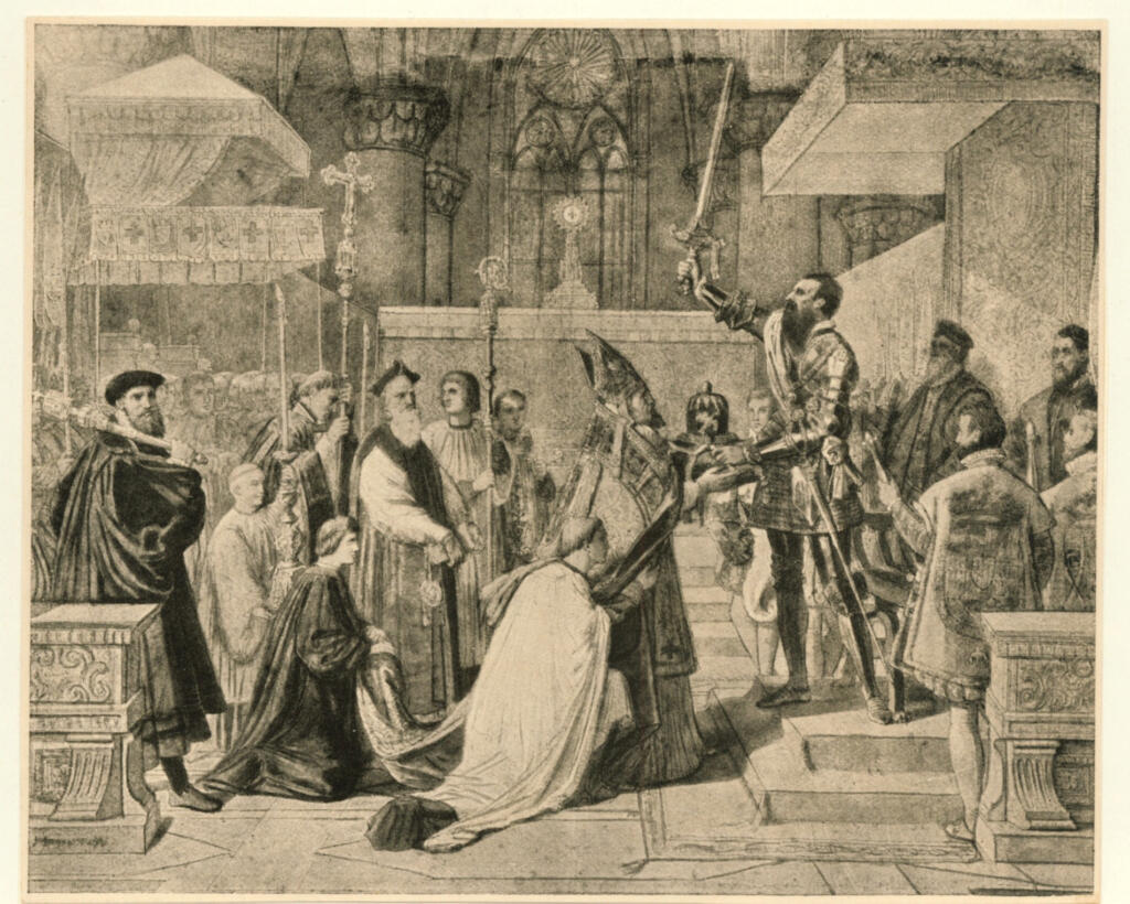 Ingres, Jean Auguste Dominique , Le duc d'Albe a Sainte-Gudule de Bruxelles
