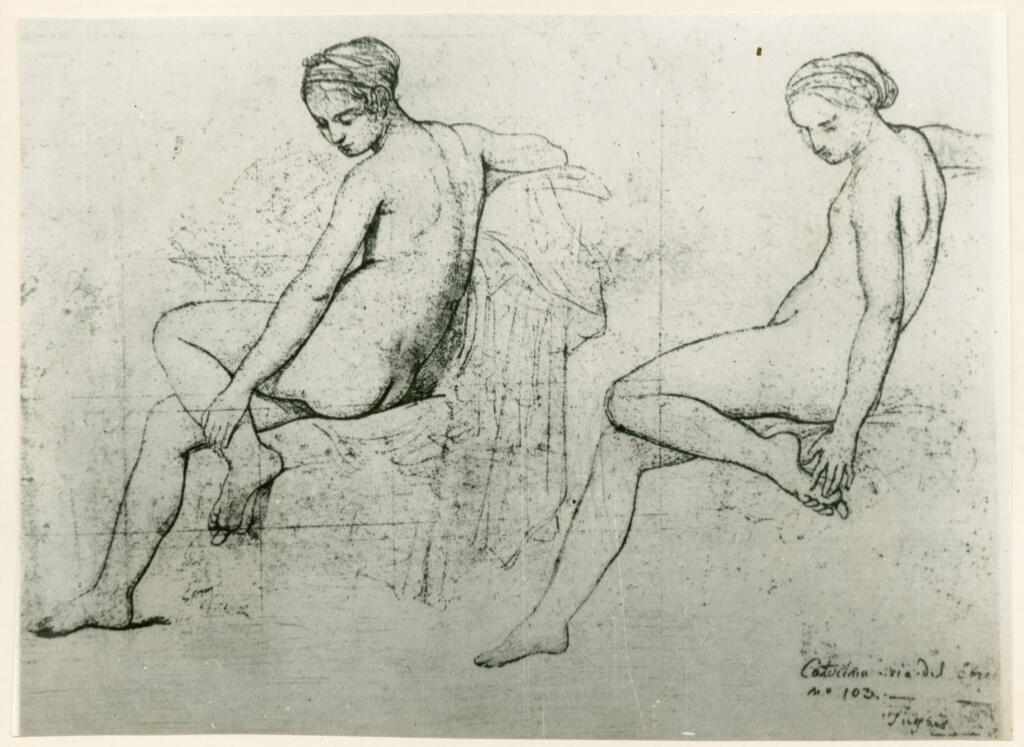 Ingres, Jean Auguste Dominique , Etudes pour le bain turc
