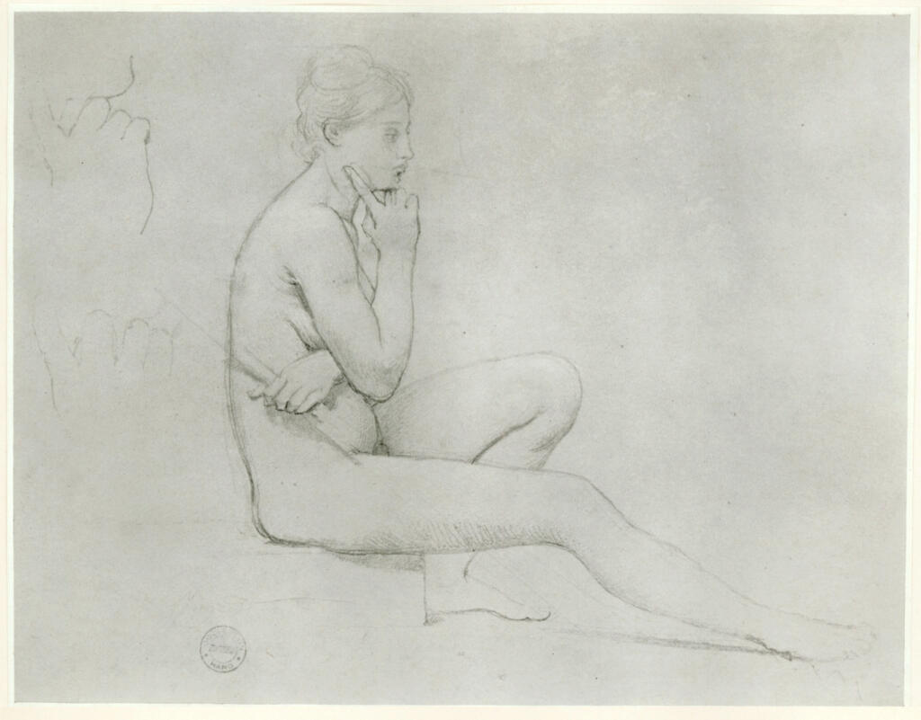 Ingres, Jean Auguste Dominique , Studio per apoteosi di Omero -