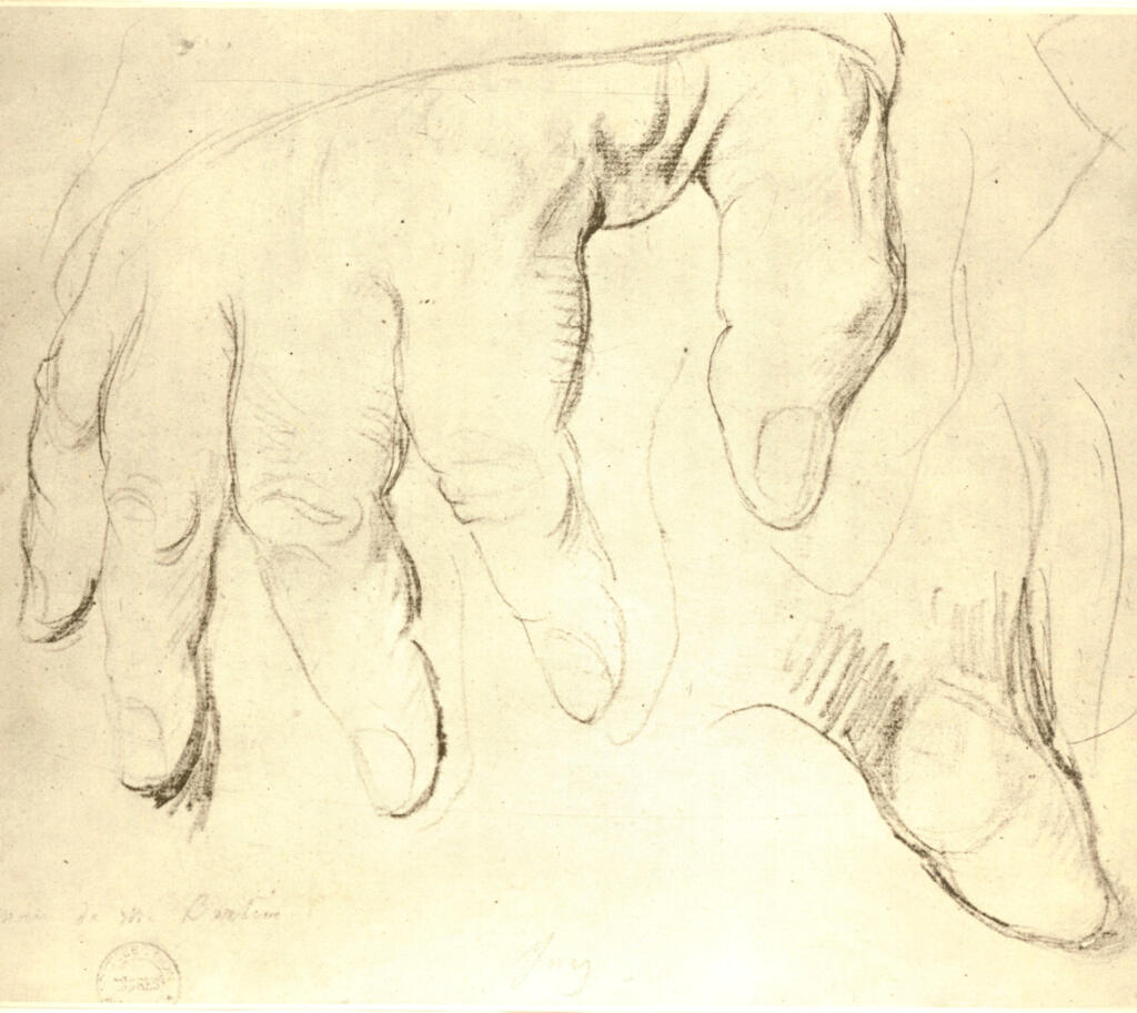 Ingres, Jean Auguste Dominique , Studio mano di M. Bertin