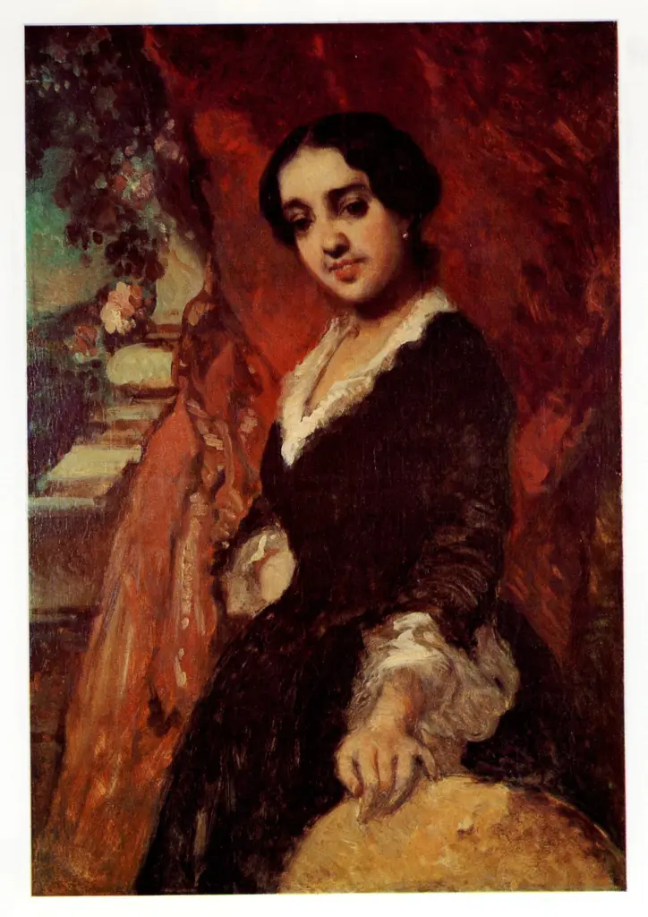 Anonimo , Isabey, Eugene - sec. XIX - Ritratto di George Sand , fronte