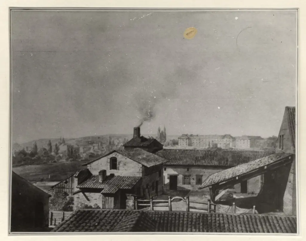 Anonimo , Isabey, Eugene - sec. XIX - Veduta di Nancy , fronte