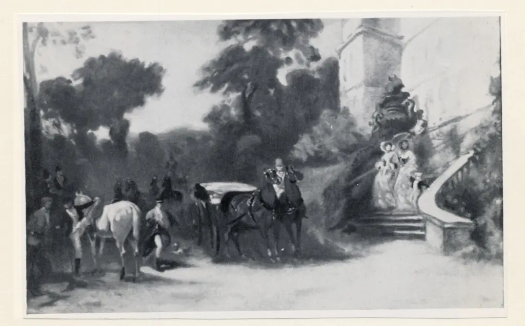 Anonimo , Lami, Eugene - sec. XIX - Départ en Calèche , fronte