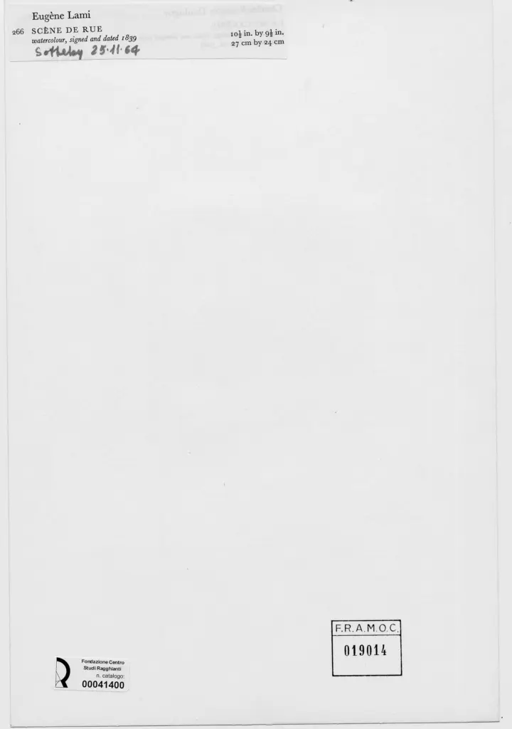 Anonimo , Lami, Eugene - sec. XIX - Scene de rue , retro