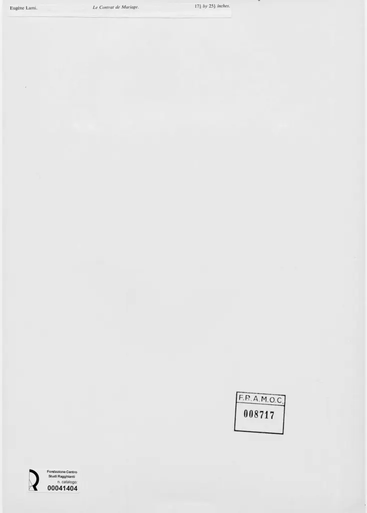Anonimo , Lami, Eugene - sec. XIX - Le contrat de Mariage , retro
