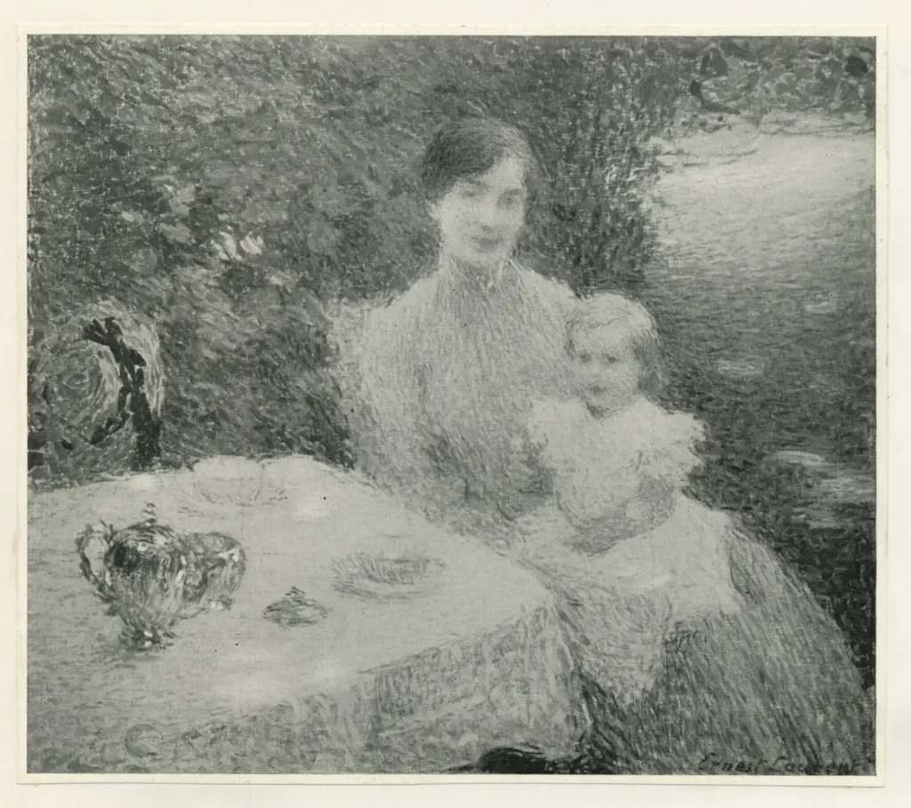 Anonimo , Laurent, Ernest - sec. XIX - Au jardin , fronte