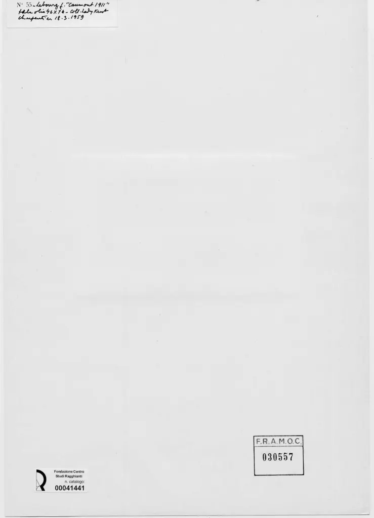 Anonimo , Lebourg, Albert - sec. XIX - Caumont 1911 , retro