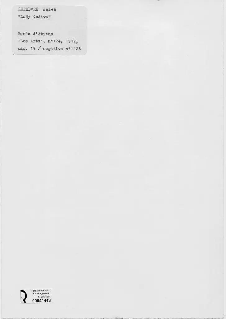 Anonimo , Lefebvre, Jules - sec. XIX/ XX - Lady Godiva , retro