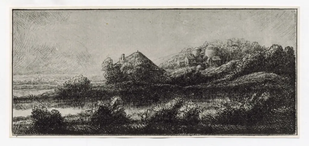 Anonimo , Legros, Alphonde - sec. XIX - Cabane dans les marais from an etching , fronte