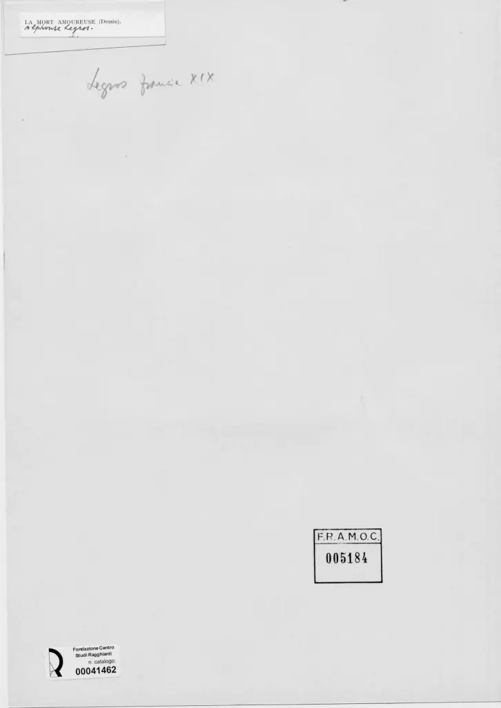 Anonimo , Legros, Alphonde , retro