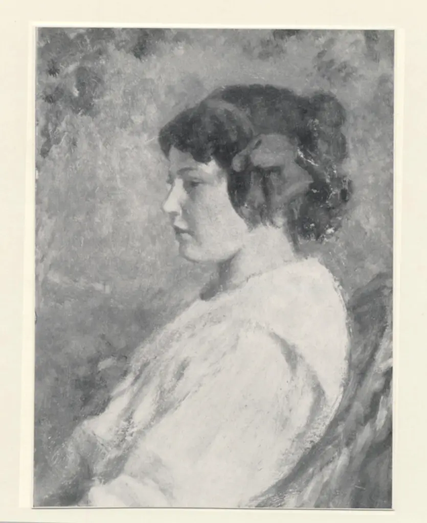 Lemmen, Georges , Jeune fille au Ruban rouge -