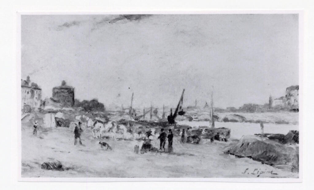 Anonimo , Lepine, Stanislas - sec. XIX - La Seine à Bercy , fronte