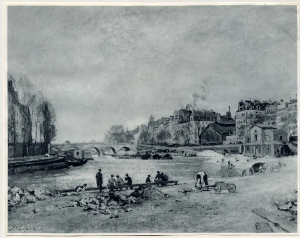 Lepine, Stanislas , Les Berges de la Seine &agrave; l'Ile Saint-Louis