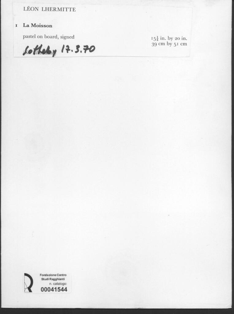 Anonimo , Lhermitte, L.; sec. XIX , retro