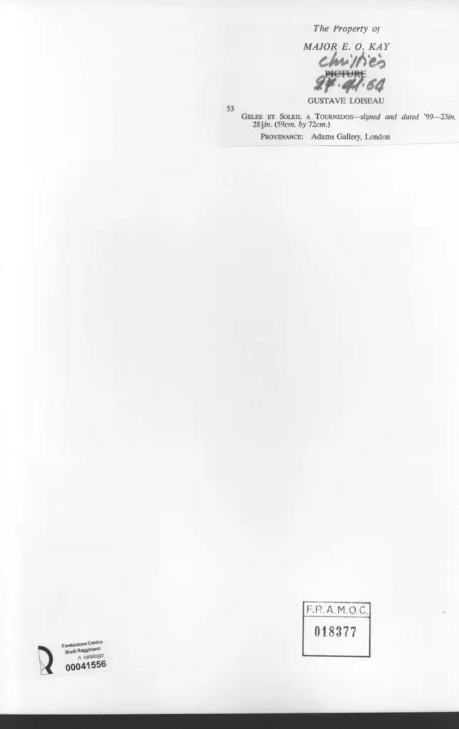 Anonimo , Loiseau, Gustave - sec. XIX - Gelee et soleil a tournedos , retro