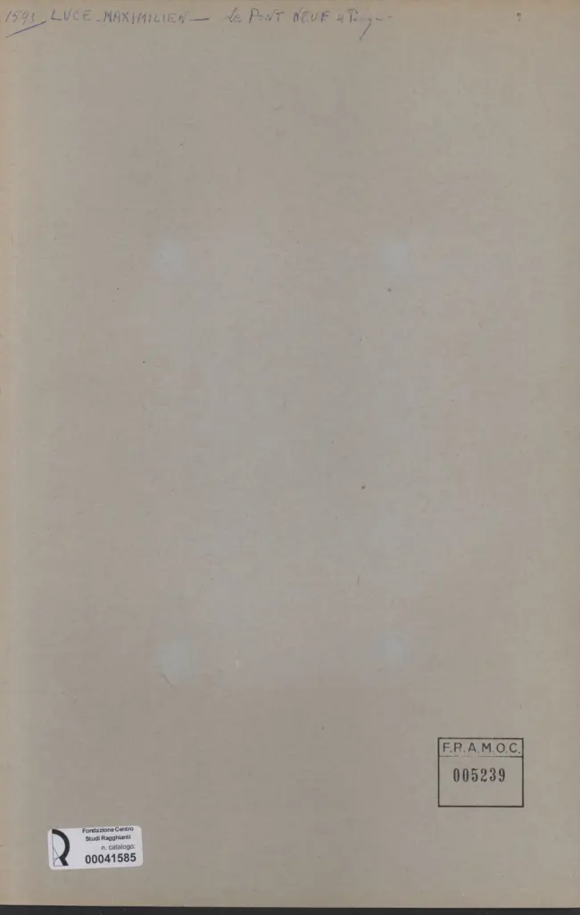 Anonimo , Luce, Maximilien , retro