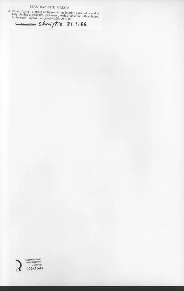 Anonimo , Madou, Jean Baptiste - sec. XIX - A music party , retro