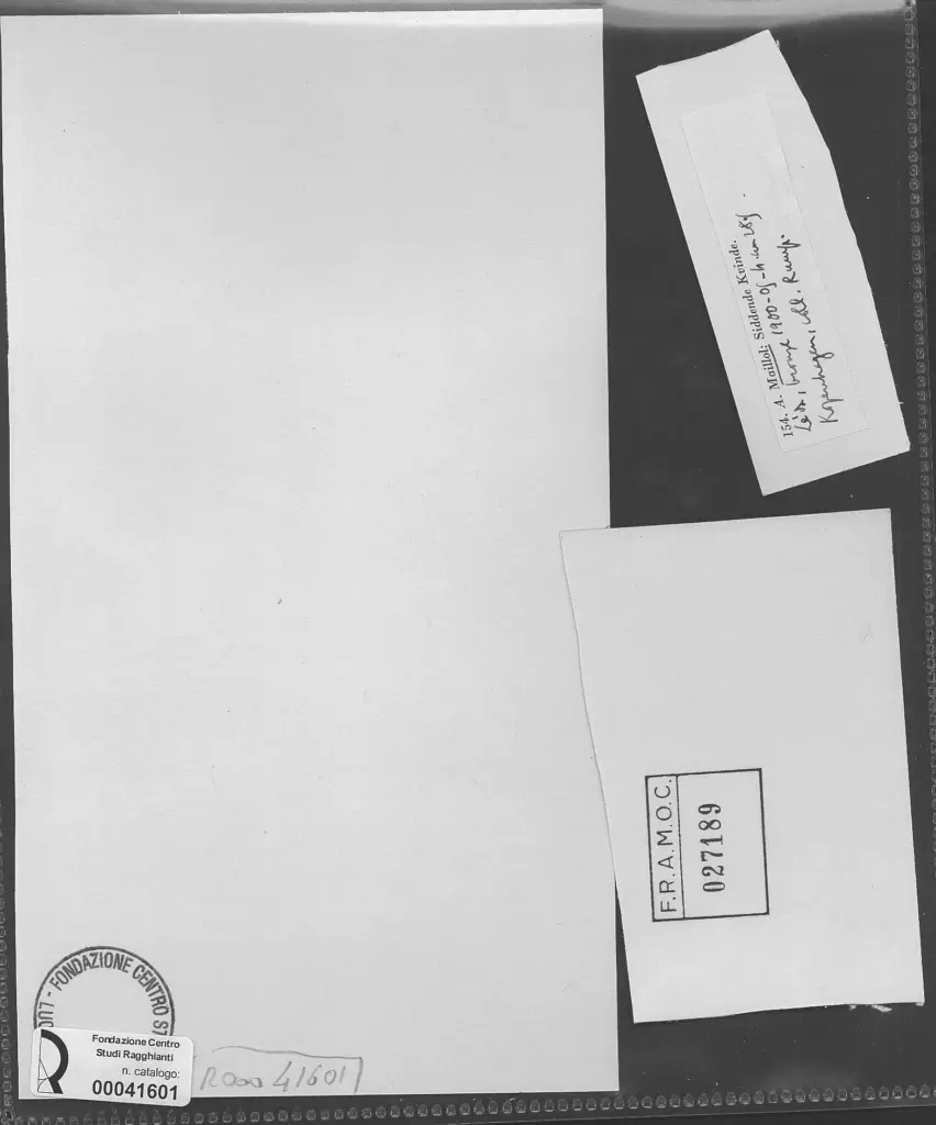 Anonimo , Maillol, Aristide - sec. XX , retro