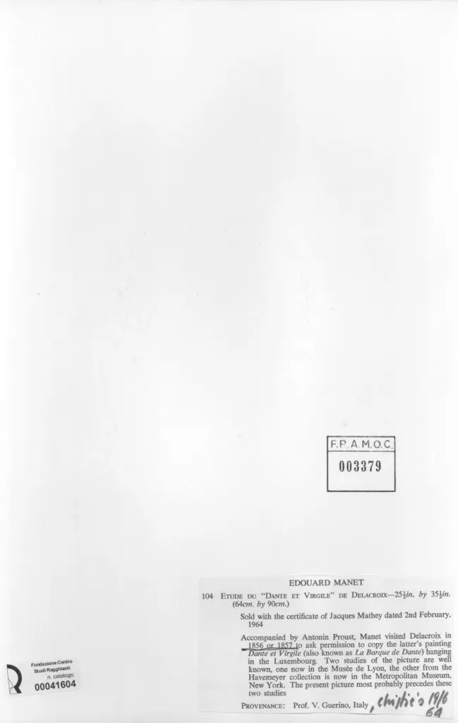 Anonimo , Manet, Edouard - sec. XIX , retro