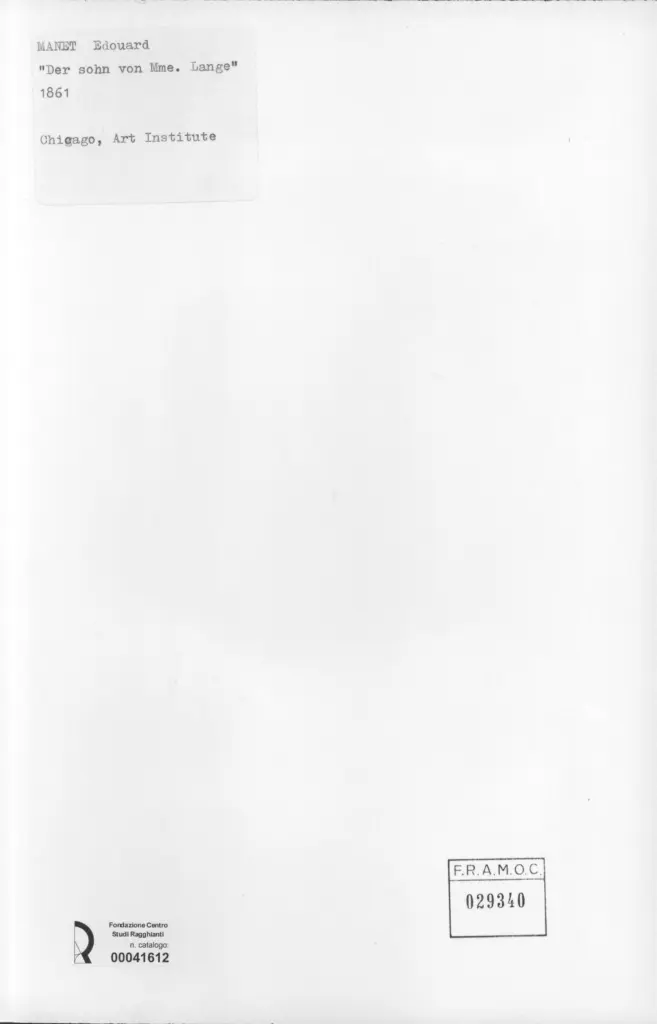 Anonimo , Manet, Edouard - sec. XIX , retro