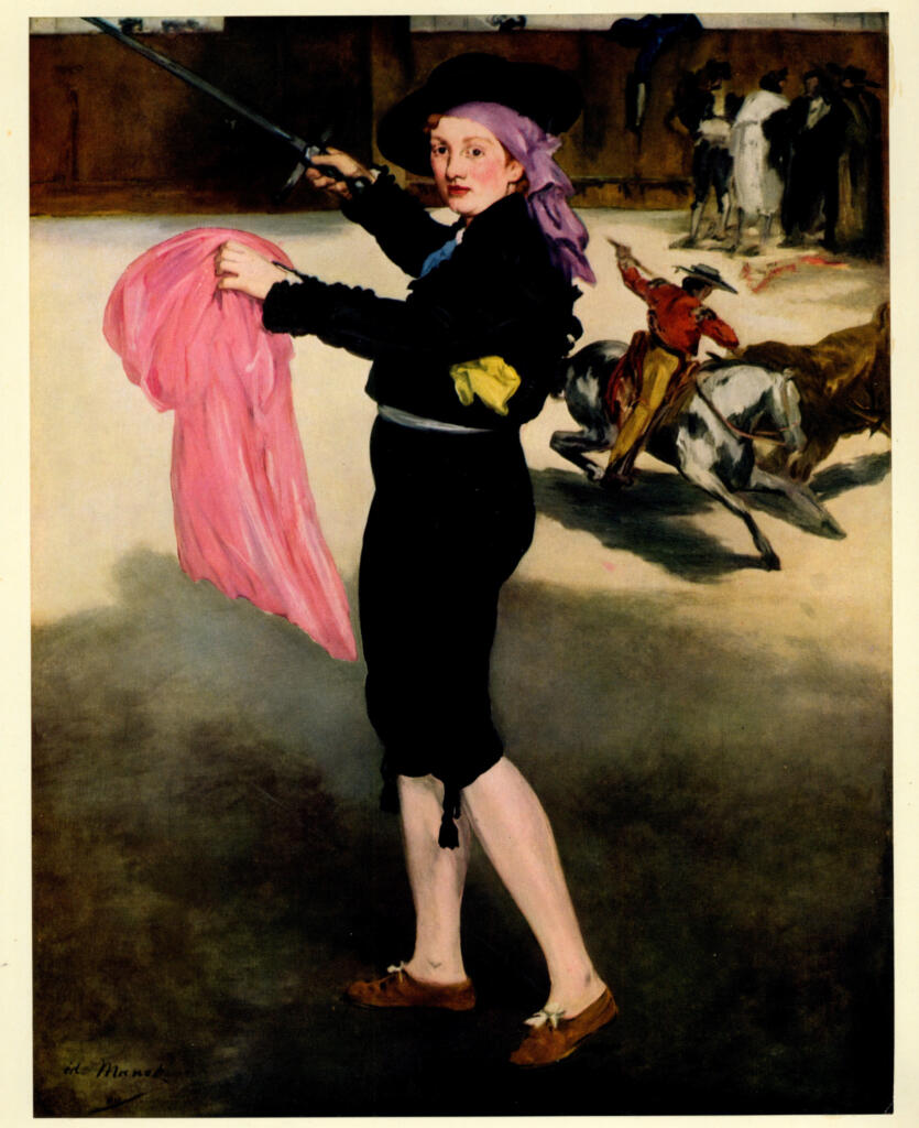 Anonimo , Manet, Edouard - sec. XIX - M.lle Victorine en espada , fronte