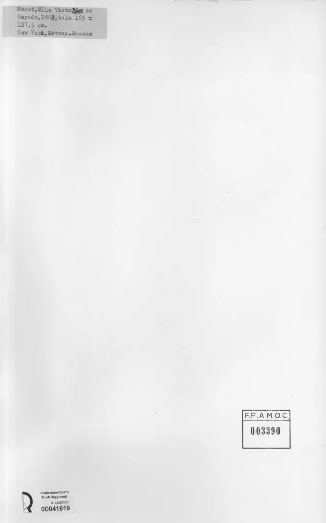 Anonimo , Manet, Edouard - sec. XIX - M.lle Victorine en espada , retro