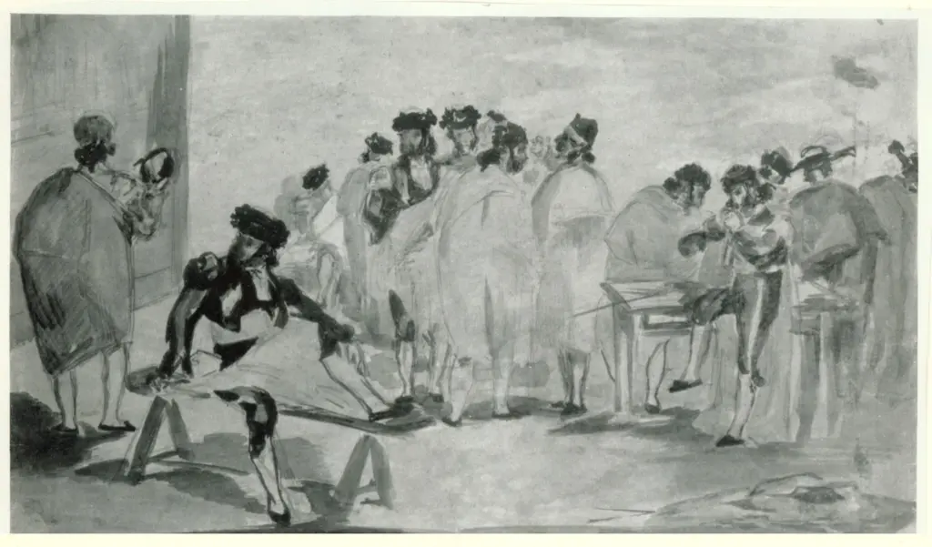 Anonimo , Manet, Edouard - sec. XIX , fronte