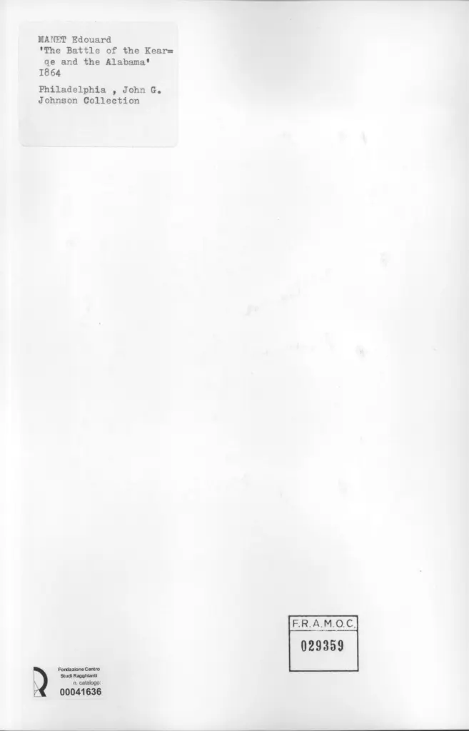 Anonimo , Manet, Edouard - sec. XIX - The battle of Kearqe and the Alabama , retro