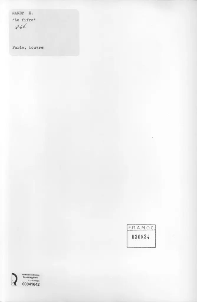 Anonimo , Manet, Edouard - sec. XIX - Le fifre , retro