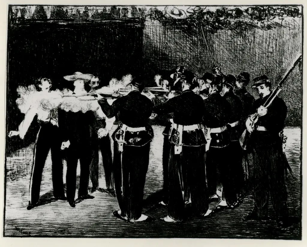 Anonimo , Manet, Edouard - sec. XIX - Execution of Maximilian , fronte