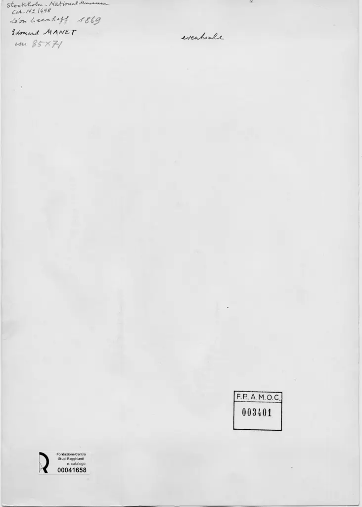 Anonimo , Manet, Edouard - sec. XIX - L&eacute;on Leenhoff , retro