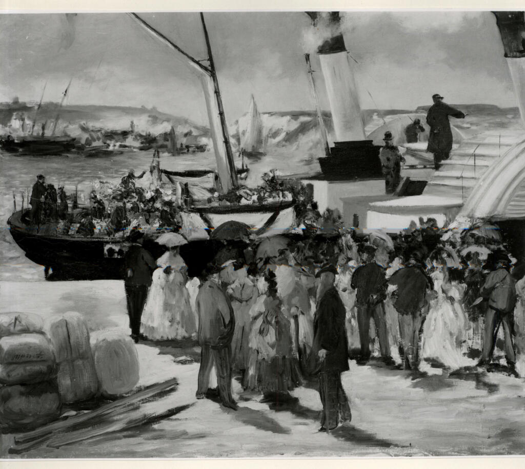Anonimo , Manet, Edouard - sec. XIX - The folkestone boat , fronte
