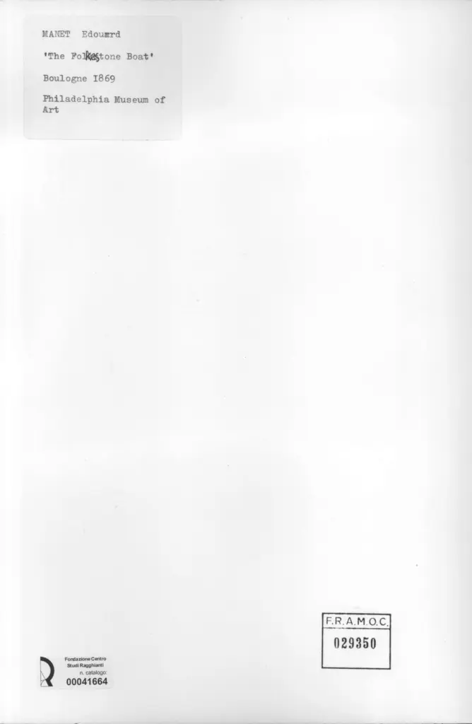 Anonimo , Manet, Edouard - sec. XIX - The folkestone boat , retro