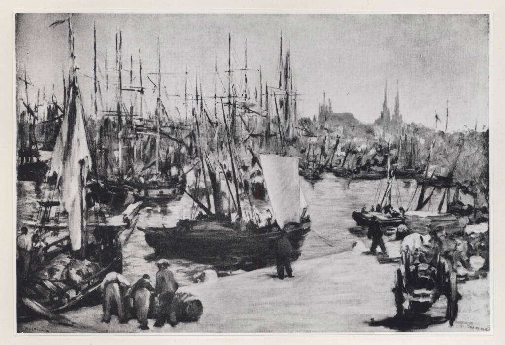 Anonimo , Manet, Edouard - sec. XIX - Il porto di Bordeaux , fronte