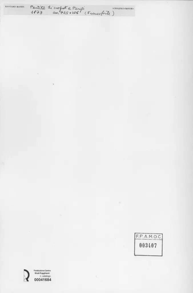 Anonimo , Manet, Edouard - sec. XIX , retro