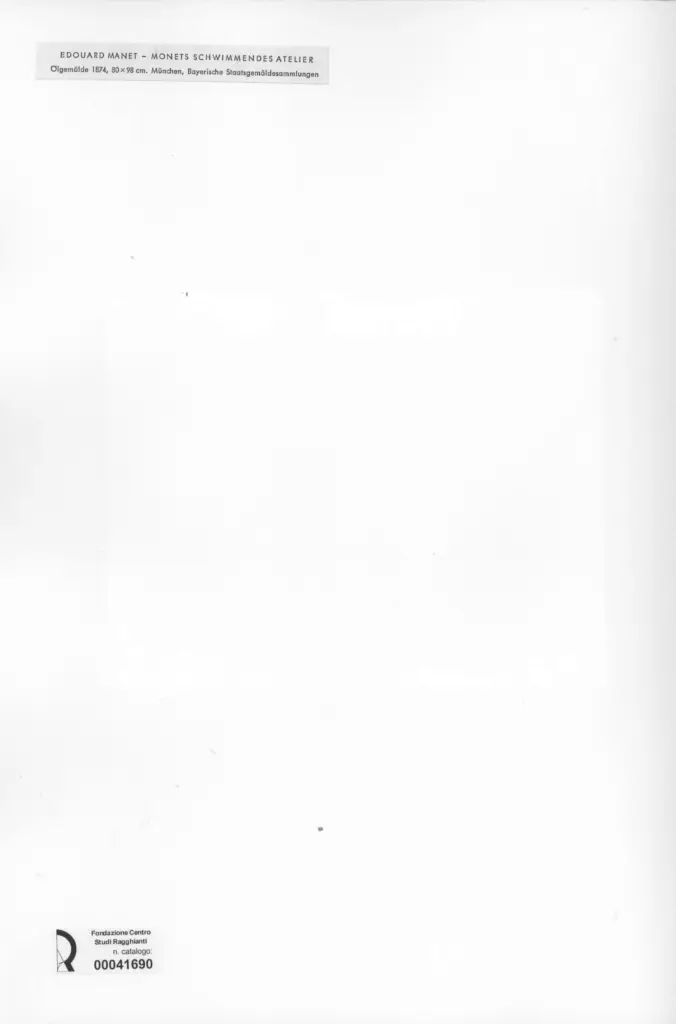 Anonimo , Manet, Edouard - sec. XIX - Monets schwinnendes atelier , retro