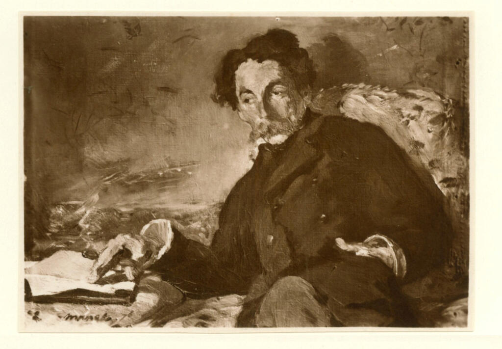 Anonimo , Manet, Edouard - sec. XIX - Portrait de Mallarmé , fronte