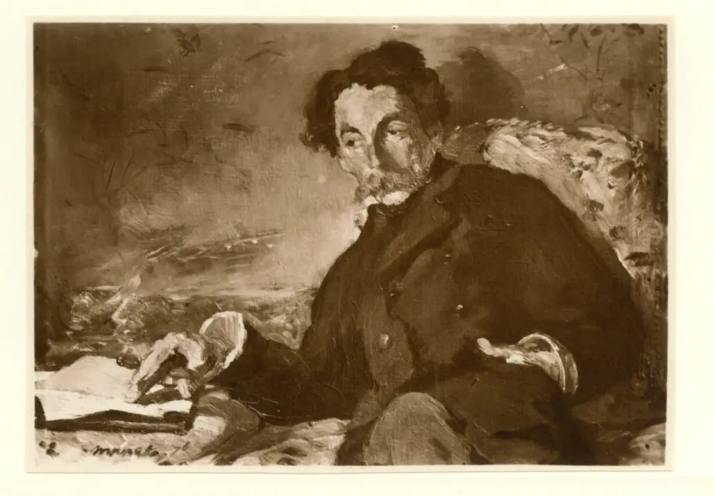 Anonimo , Manet, Edouard - sec. XIX - Portrait de Mallarm&eacute; , fronte