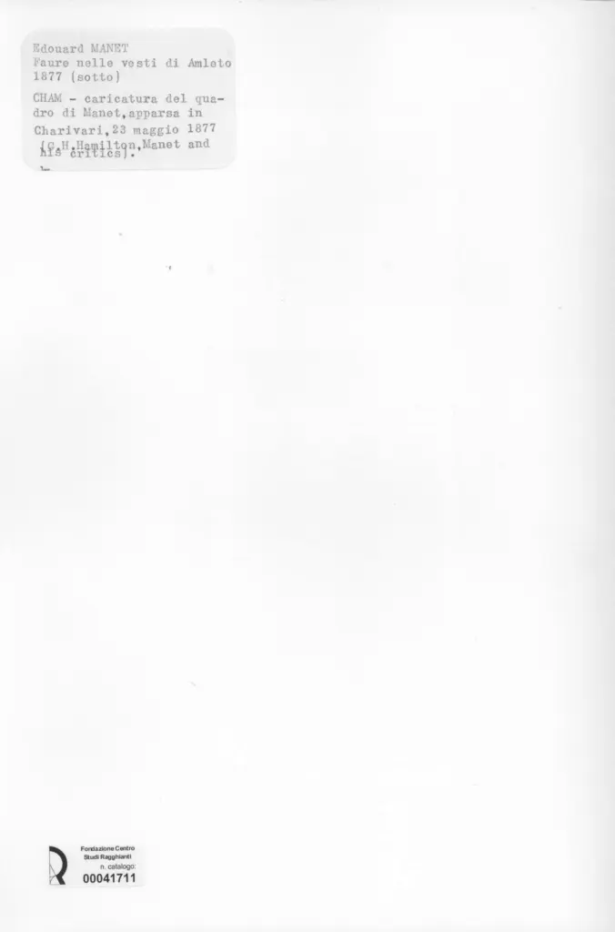 Anonimo , Manet, Edouard , retro