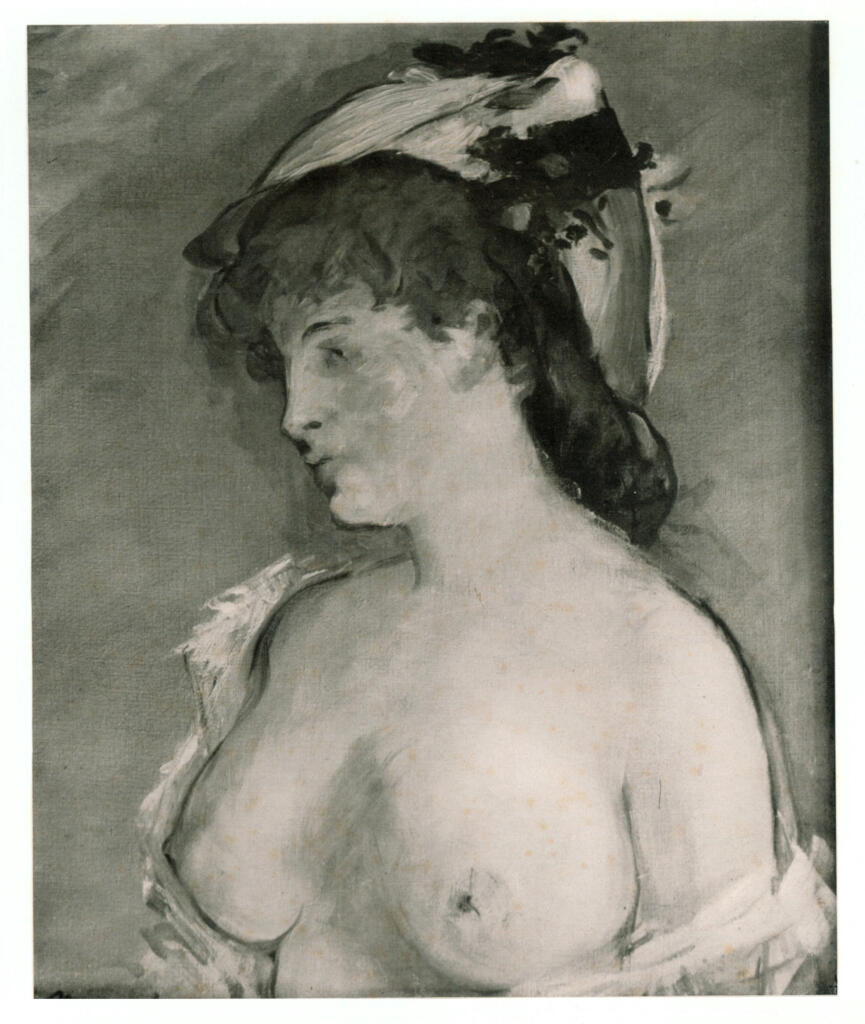 Anonimo , Manet, Edouard - sec. XIX - Etude d'une jeune femme , fronte