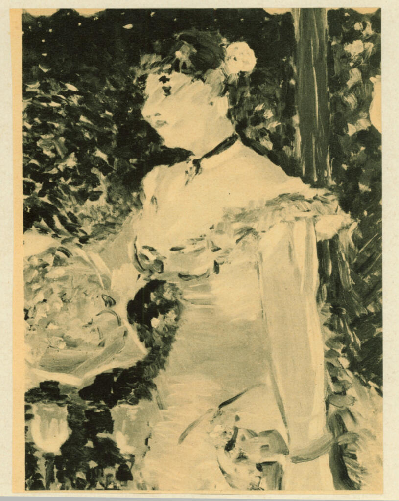 Anonimo , Manet, Edouard - sec. XIX - Donna con bouquet , fronte