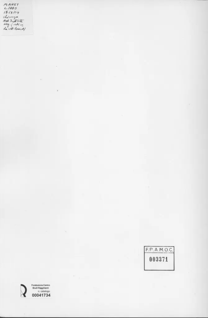 Anonimo , Manet, Edouard - sec. XIX , retro