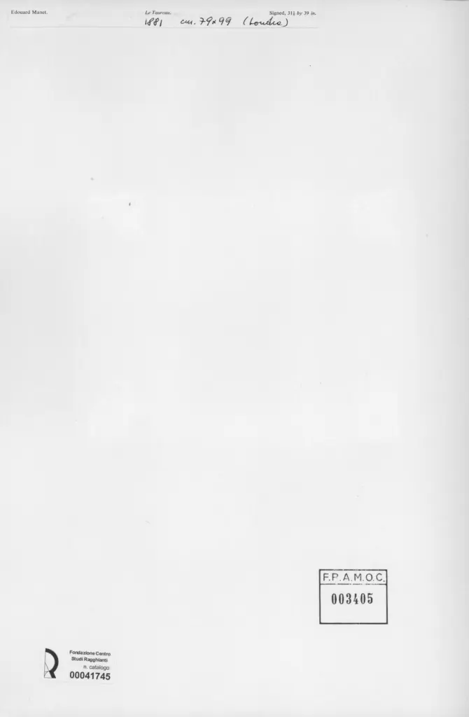 Anonimo , Manet, Edouard - sec. XIX - Le Taureau , retro