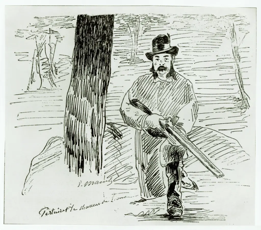 Anonimo , Manet, Edouard - sec. XIX - Le Chaseur de Lions , fronte