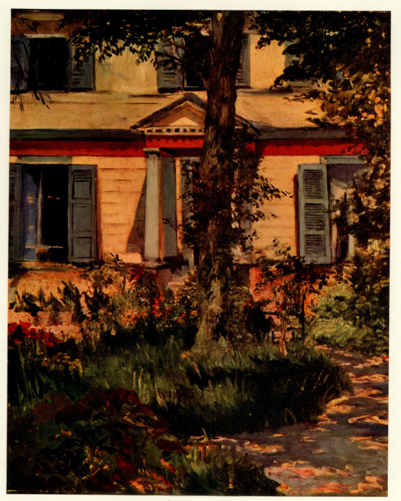 Anonimo , Manet, Edouard - sec. XIX - La casa a Rueil , fronte