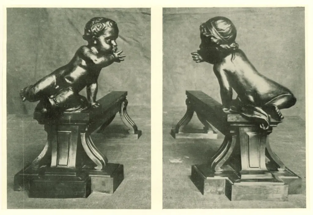 Anonimo , Marque, Albert - sec. XX - Chenets , fronte